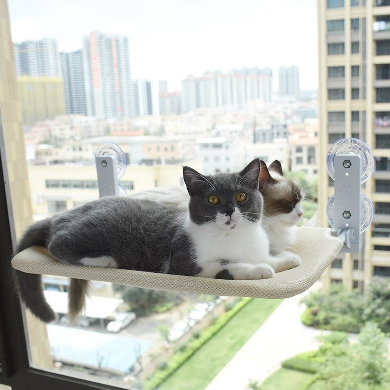 Suction-Cup Cat Hammock Window Bed