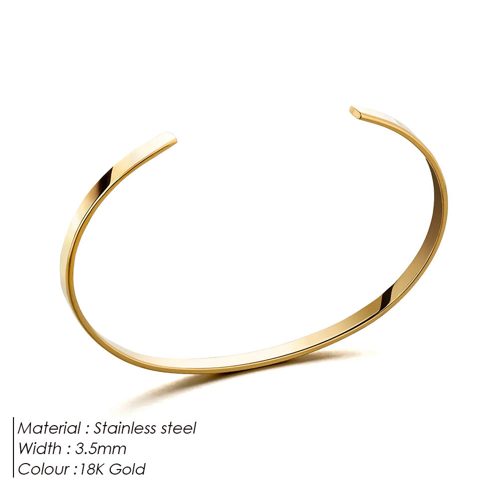 Stainless Steel Cuff Bracelet