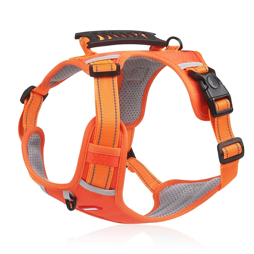 Reflective Vest-Style Pet Hand Holding Rope Harness
