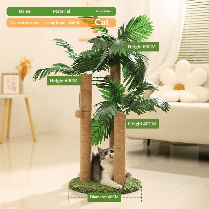 Coconut Tree Cat Climbing Tower
