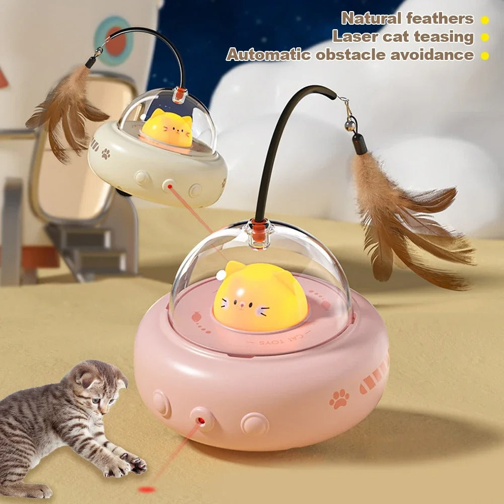 Smart Electric UFO Cat Teaser Toy