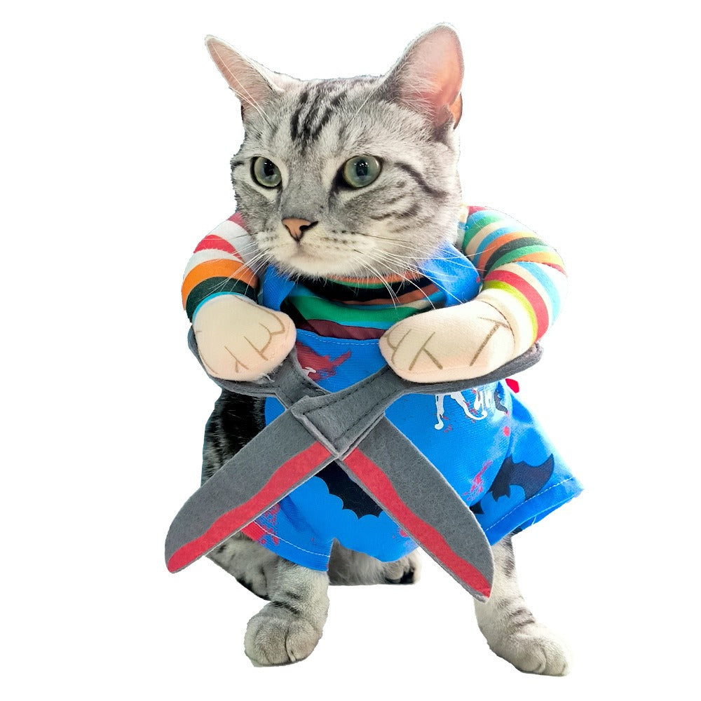 Pet Halloween Costume Scissor Hand Outfit