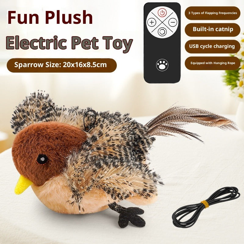 Interactive Magpie Cat Plush Smart Toy