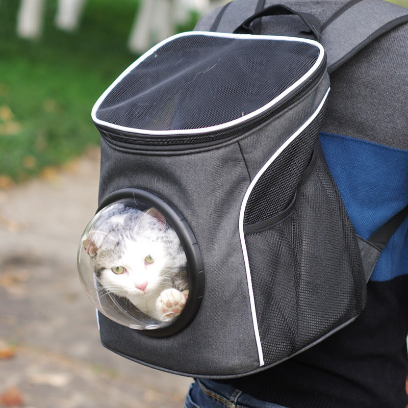 Oxford Cloth Pet Space Backpack for Cats, Portable