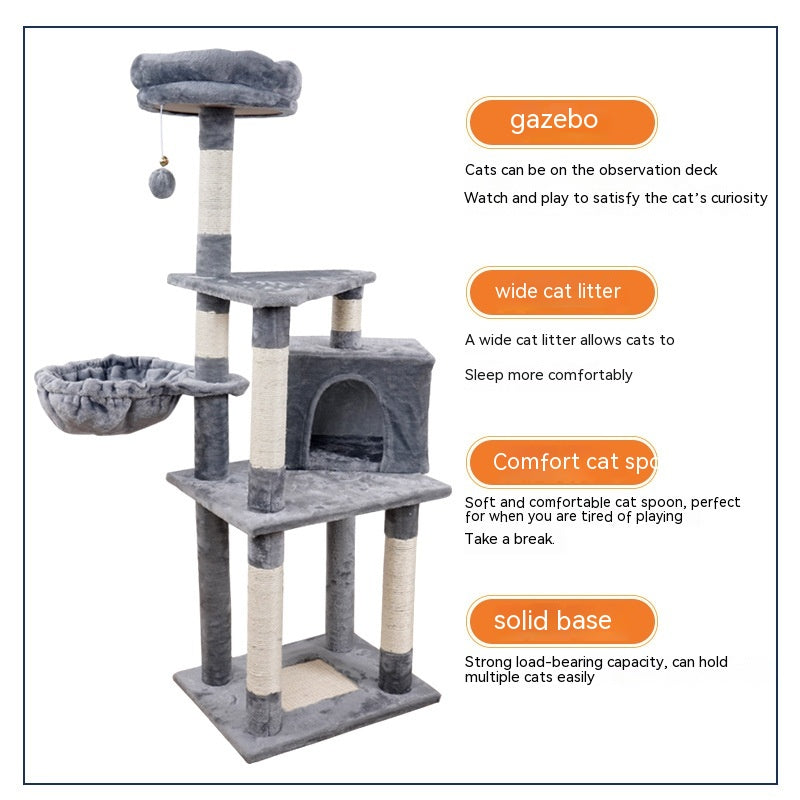 Modern Wooden Cat Tree