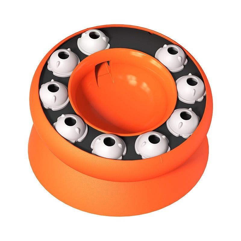 Rotating Food Leakage Cat Bowl Puzzle Toy
