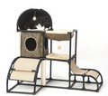 Multi-Functional Cat Tree with Sisal Rope and Bed