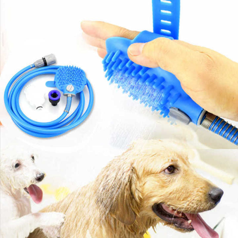 Pet Shower Nozzle Cleaner & Massager for Dogs