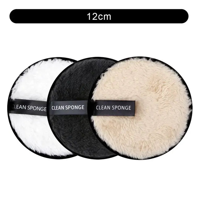 Set of 3 Reusable Makeup Remover Pads and Towels