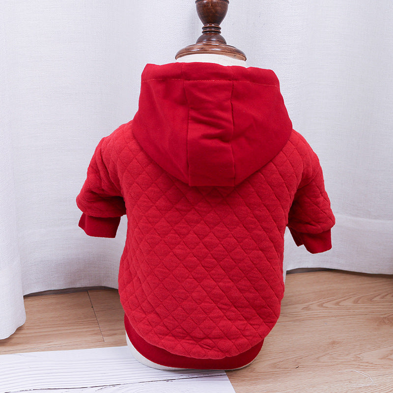 Winter Double Padded Hoodie for Pugs and Fat Dogs