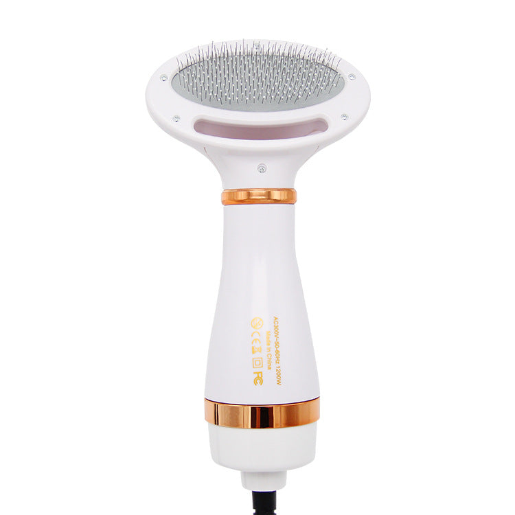 2-in-1 Pet Grooming Brush with Heated Blow Dryer