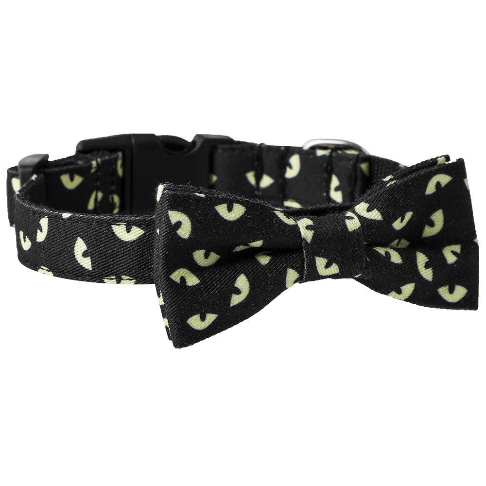 Skull Bat Pet Leash and Collar Accessories