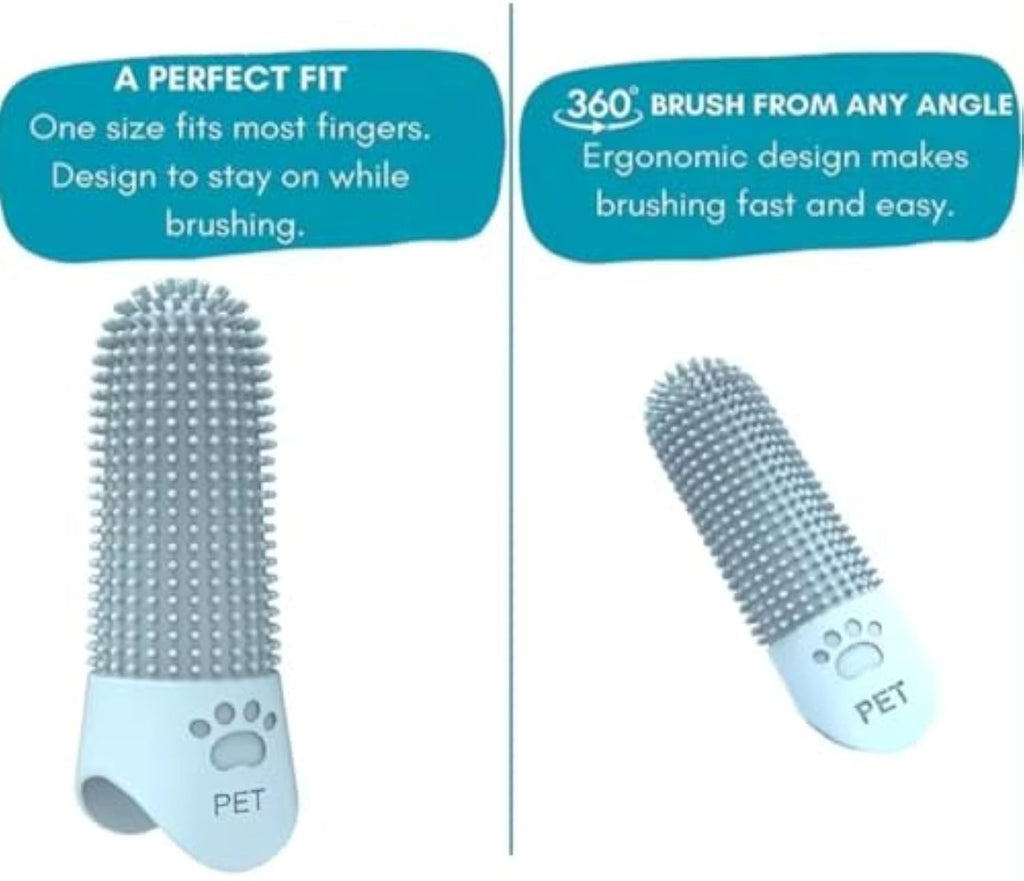 360° Pet Finger Toothbrush for Dogs