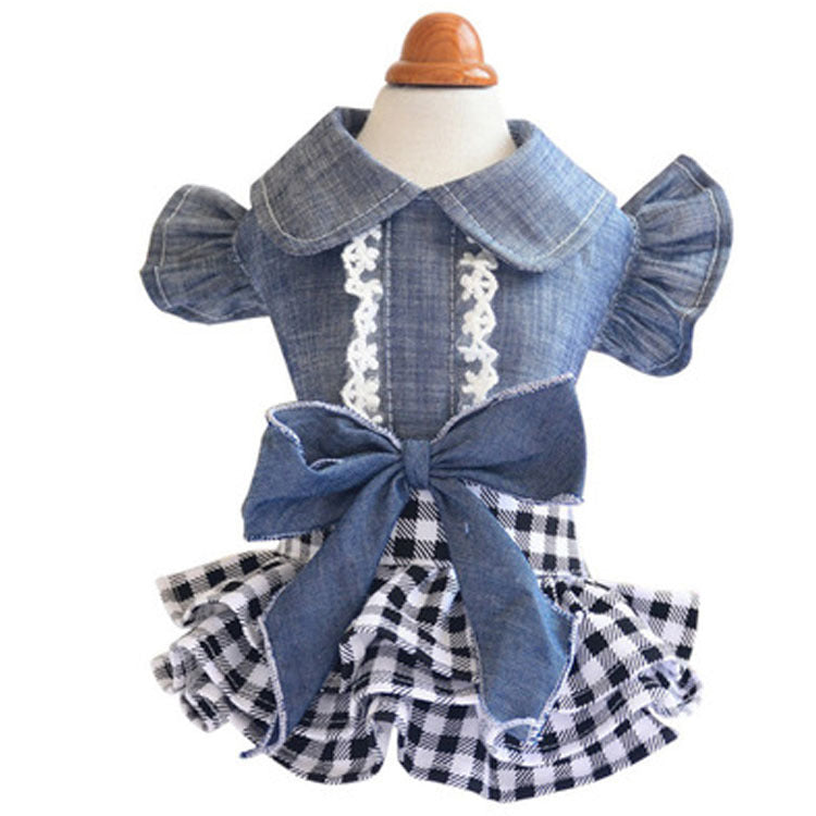 Princess Bow Skirt Dress for Teddy Pets
