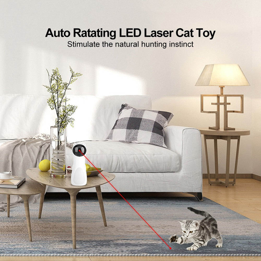Automatic Laser Cat Toy Bear LED Red Laser