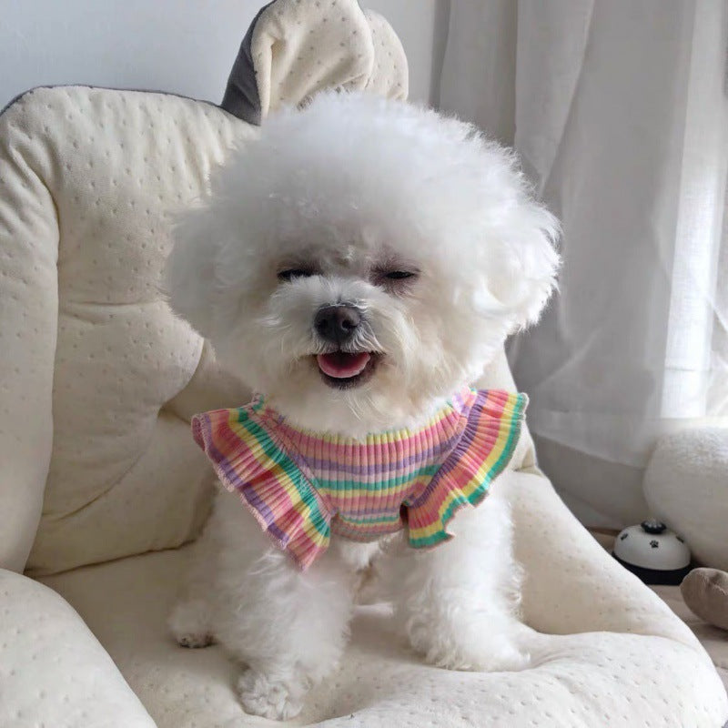 Thin Striped T-Shirt for Dogs - Pet Sling Outfit