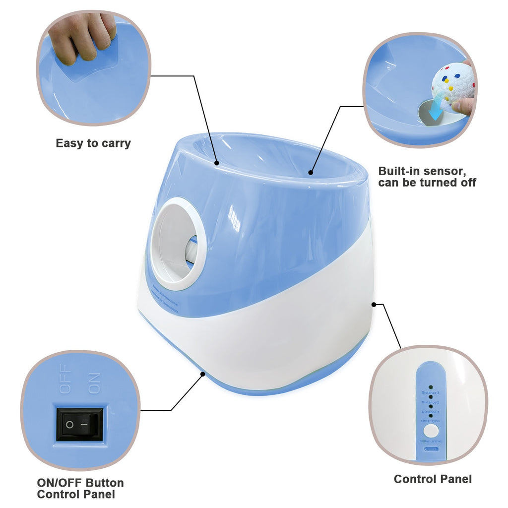 Interactive Dog Tennis Ball Launcher with 3 Balls