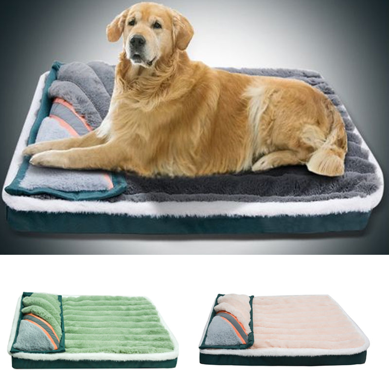 Warm Anti-Tear Dog Sleeping Mat and Pillow