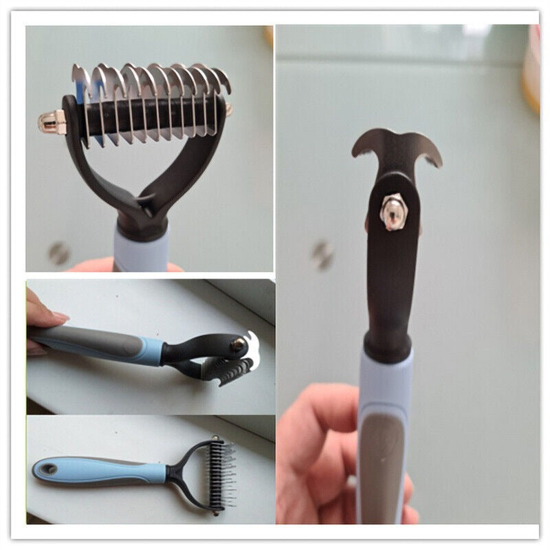 Double-Sided Pet Grooming Deshedding Brush