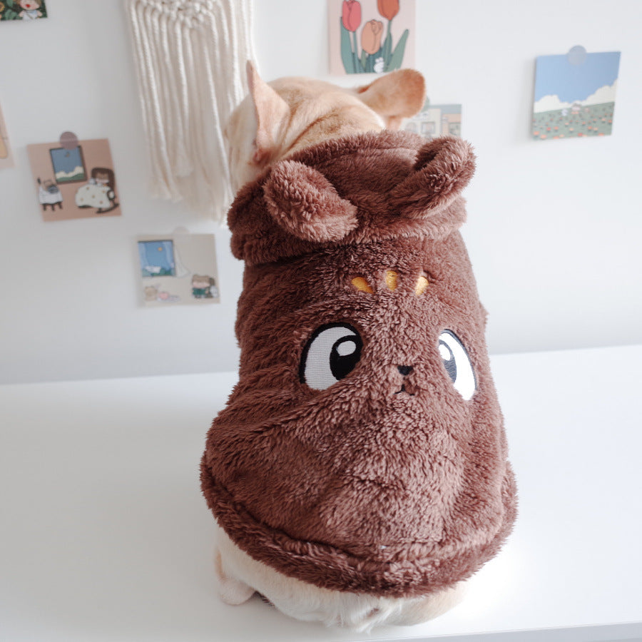 Embroidered Cartoon Hooded Vest for Pets