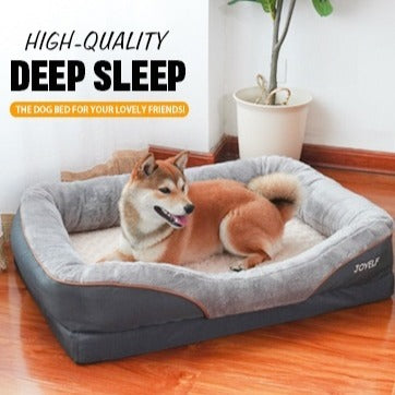 Two-Tone Four-Sided Pet Sofa Bed