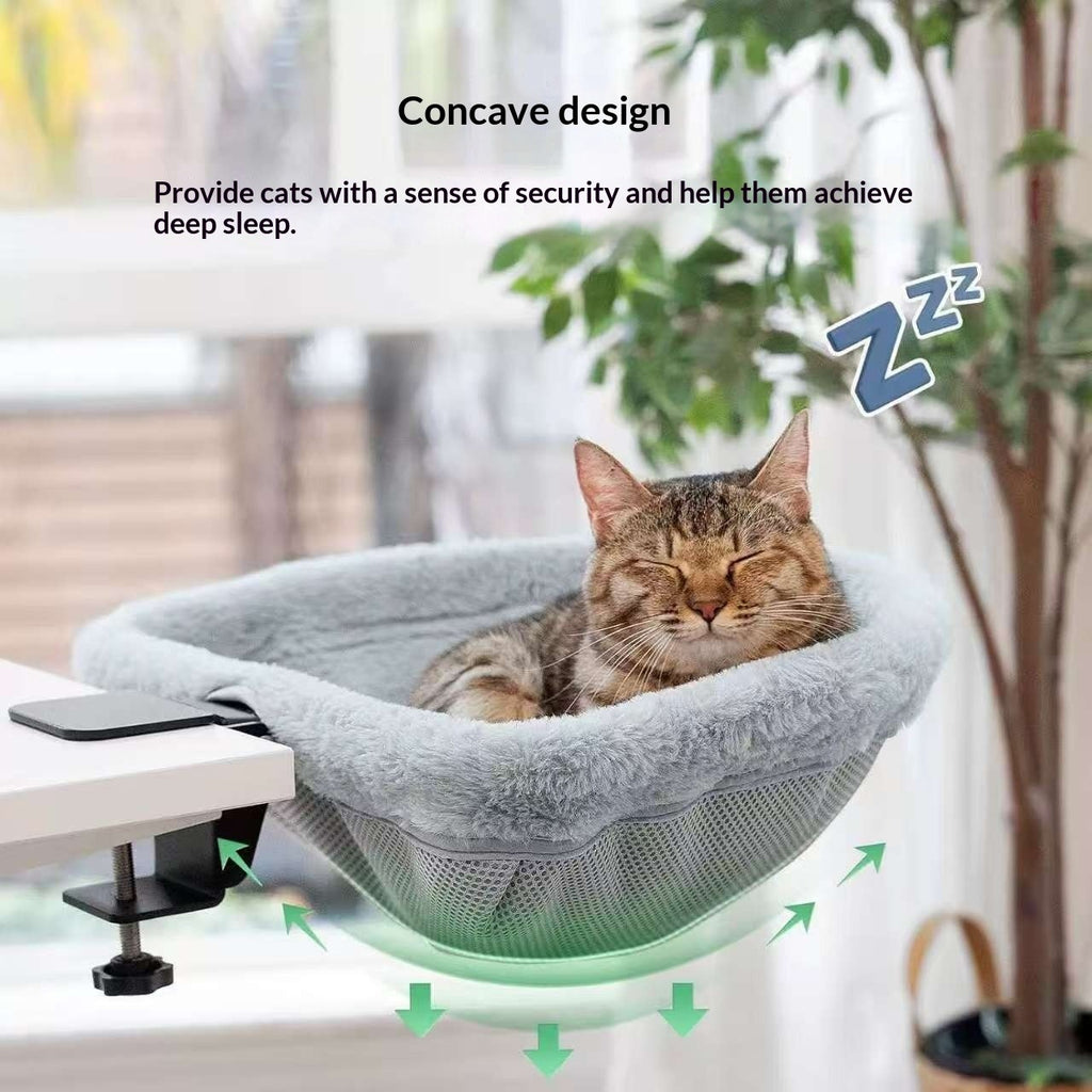 Folding Computer Desk Cat Bed