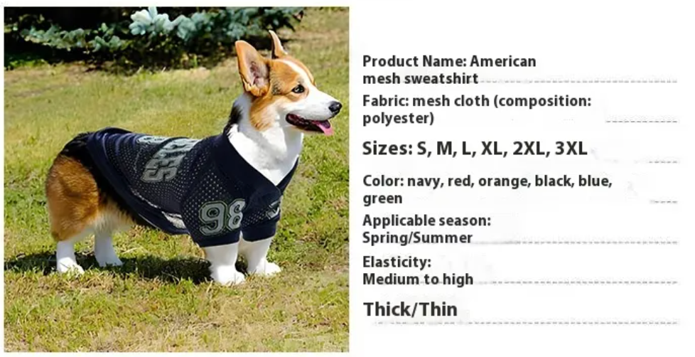 Dog Sun Protection Outdoor Sports Shirt