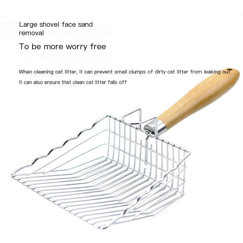 Stainless Steel Multi-Function Cat Litter Scoop
