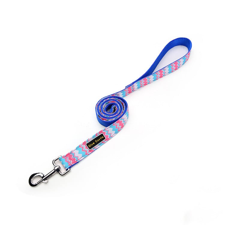 Colorful Wave Pattern Nylon Dog Leash for Pets