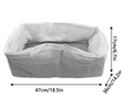 Reusable Cat Litter Box Liner - Thick Disposable Bags (10)