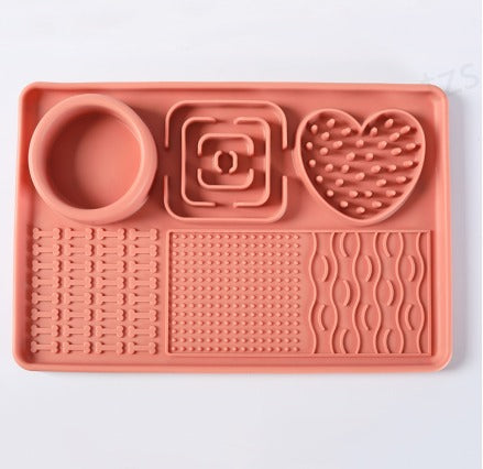 Dog Slow Feeder Lick Mat with Suction