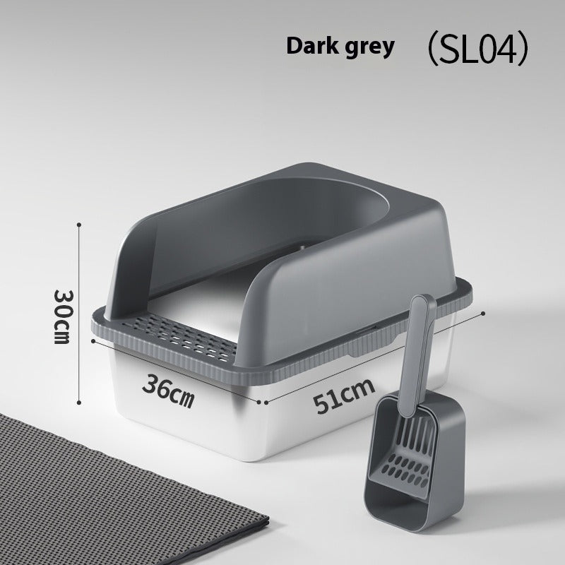 Stainless Steel Cat Litter Box Medium