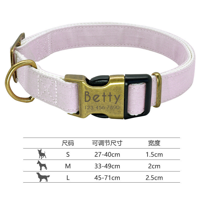Reflective Dog Collar with Engraving for Pets