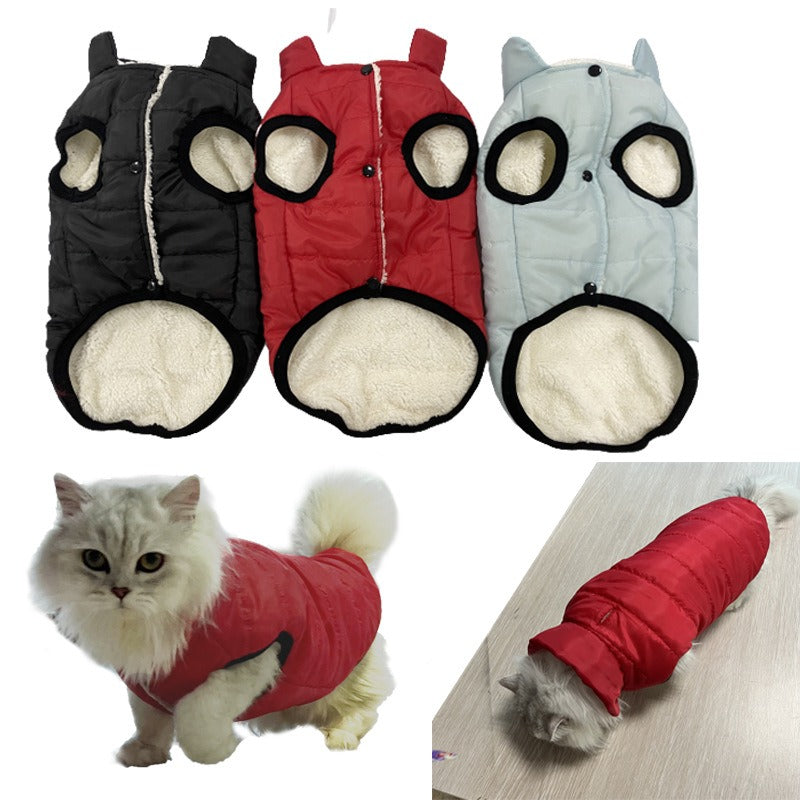 Fleece-Lined Waterproof Dog Winter Vest