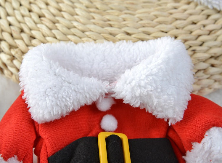 Pet Christmas Santa Claus Costume for Dogs and Cats