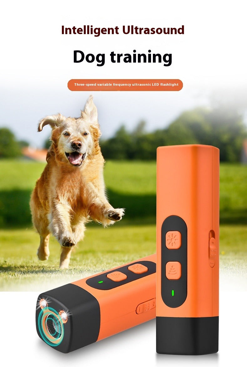 Ultrasonic Dog Repeller with LED Flashlight
