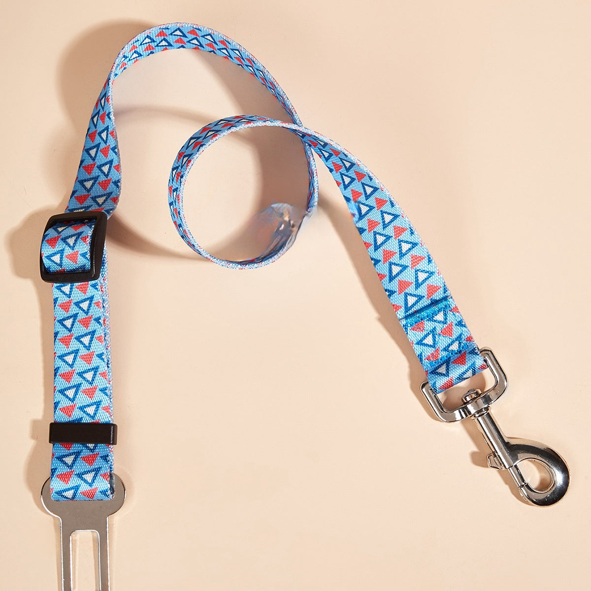 Nylon Dog Car Seat Belt with Hand Holding Rope