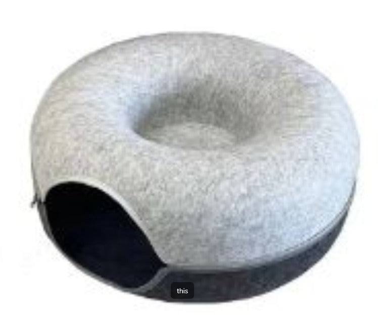 Felt Cat Tunnel Bed