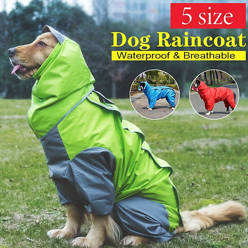 Waterproof Four-Legged Pet Raincoat