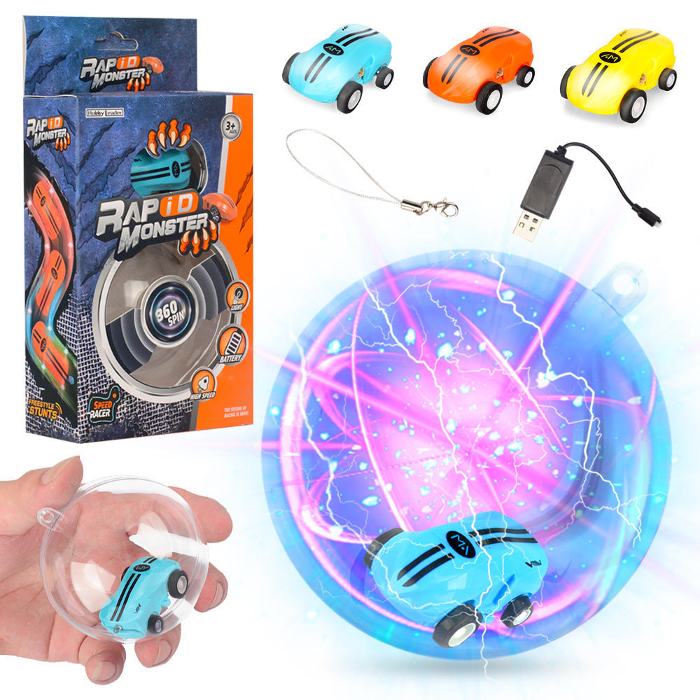 High-Speed Laser Car Mini Toy with 360° Stunt Rotation