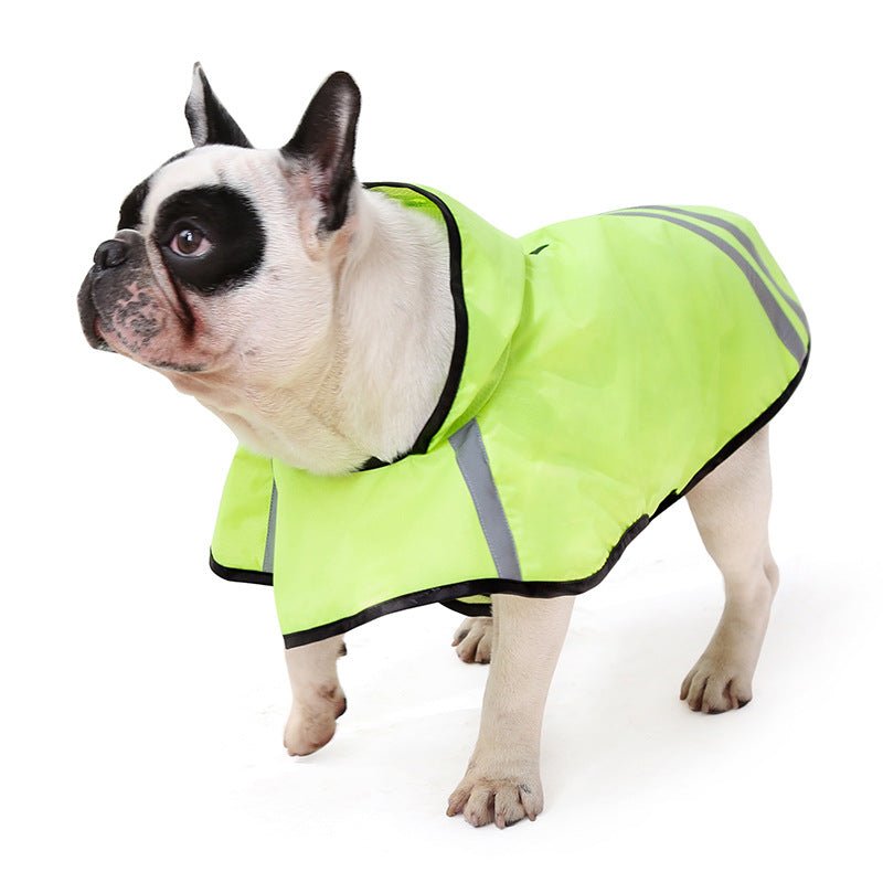 Reflective Waterproof Pet Raincoat for Medium Dogs