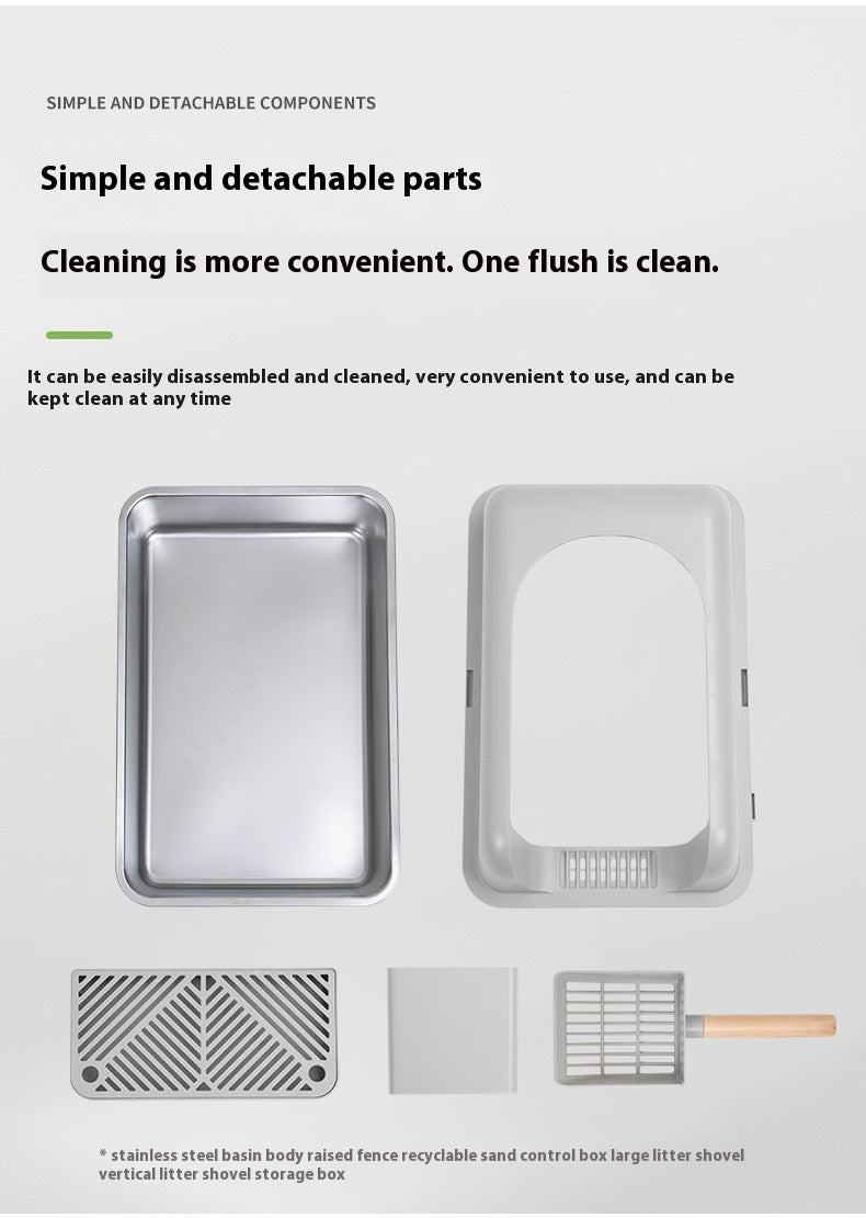 Stainless Steel Cat Litter Box
