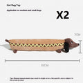Sausage Dog Plush Chew Toy for Dogs