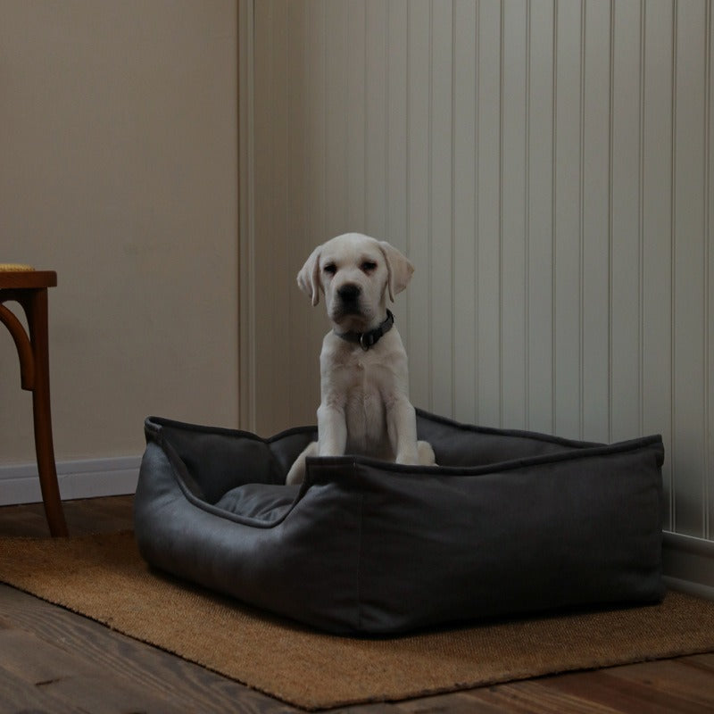 Faux Leather Pet Bed