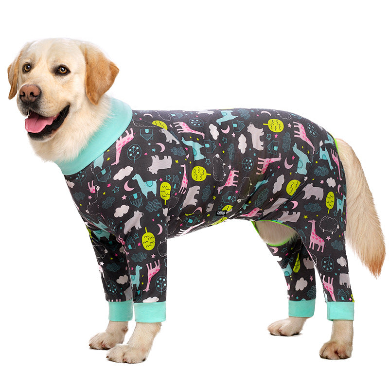 Golden Labrador Dog Hair Removal Joint Protection Suit