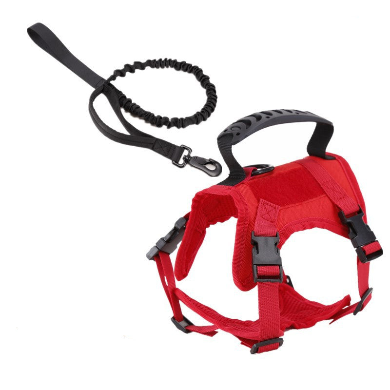 Breathable Chest Harness with Traction Rope for Pets