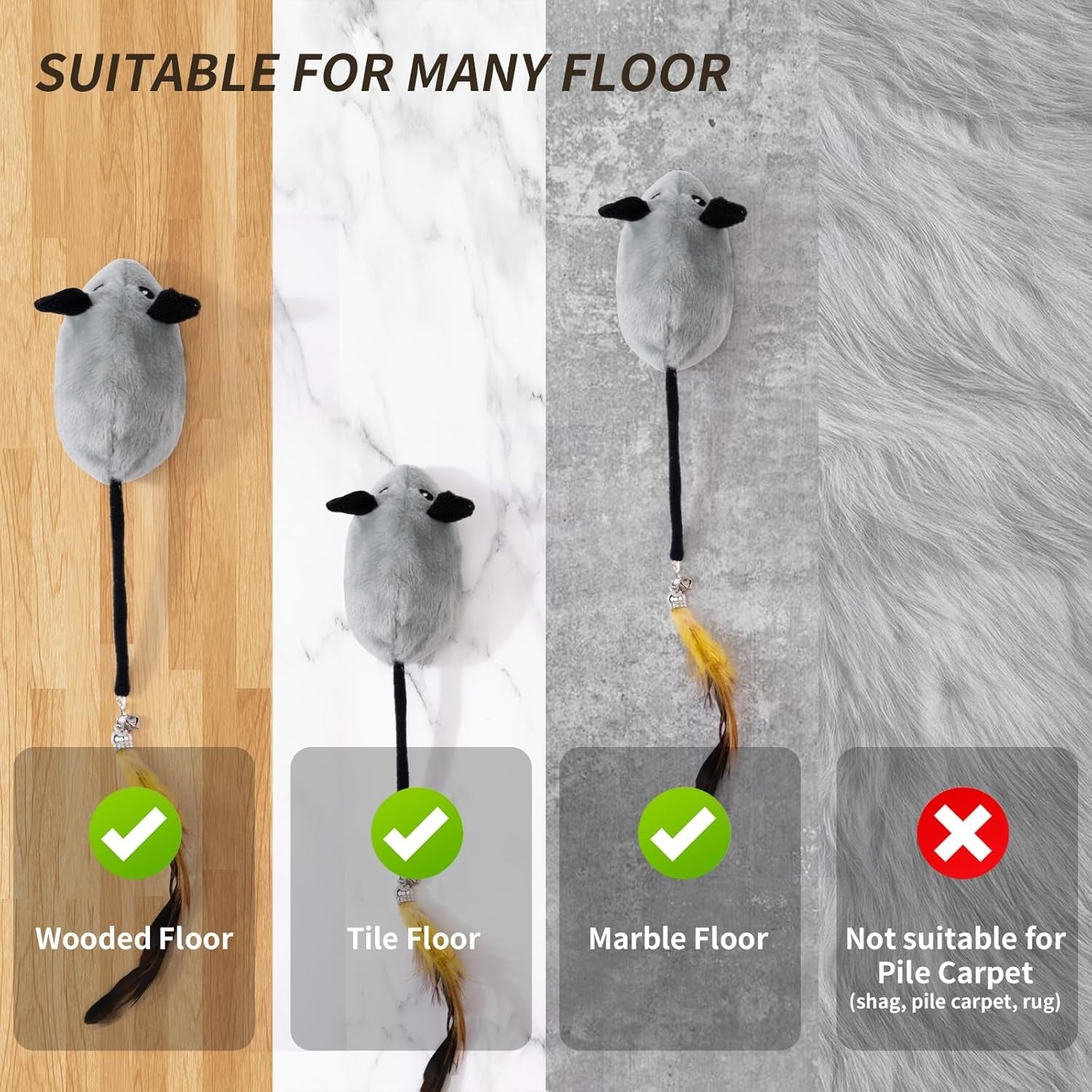LED Cat Mouse Toy
