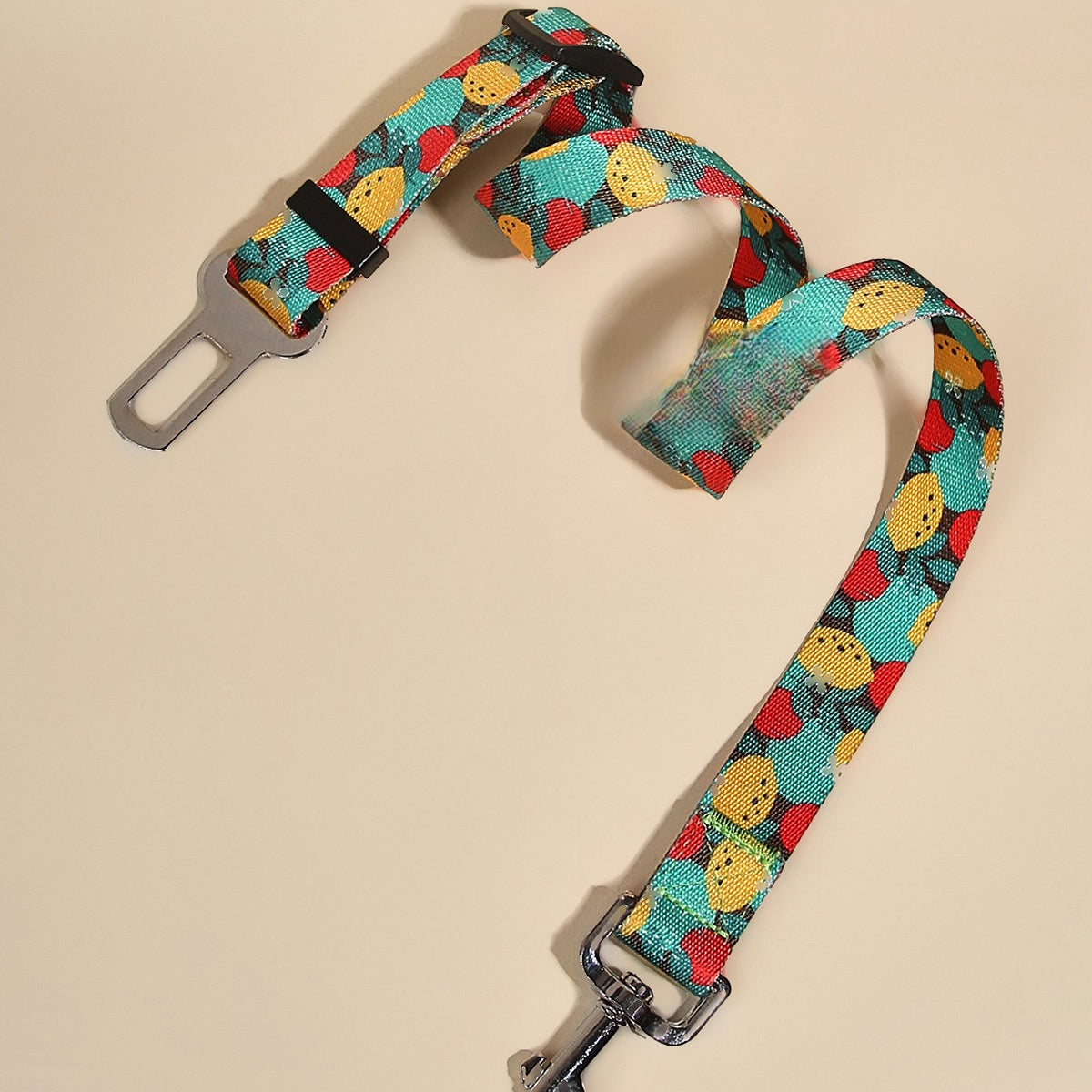 Nylon Dog Car Seat Belt with Hand Holding Rope