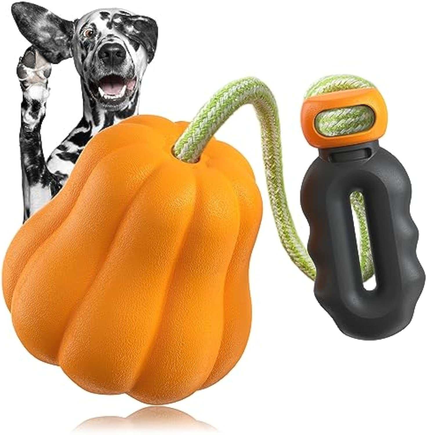 Halloween Pumpkin Dog Toy with Drawstring
