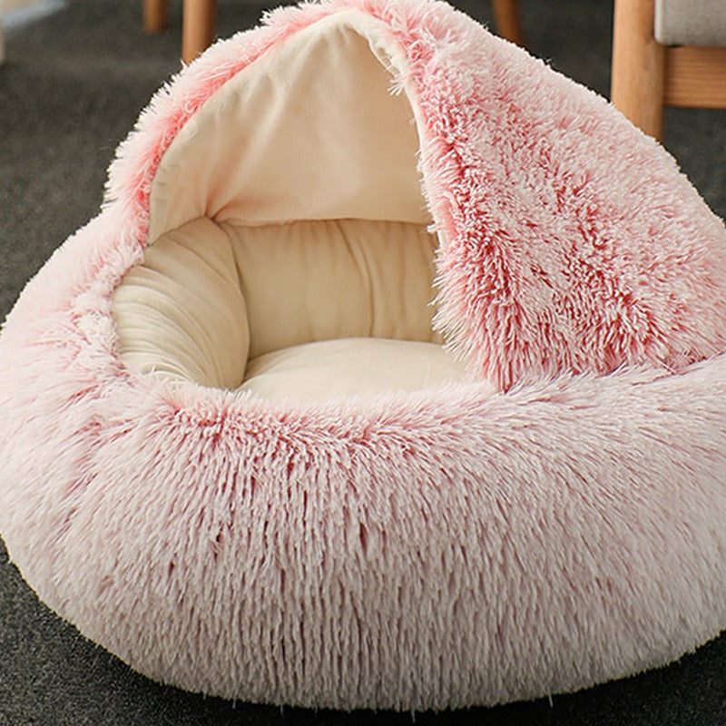 Warm Plush Cat Nest Bed
